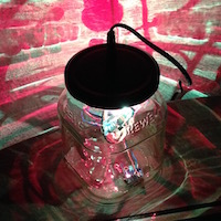 Eine Lampe als interaktives Kunstwerk mit LED-Streifen und Magnetometer